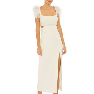 Likely Taliah midi gown worn once! Comes in Saks Fifth Av box!